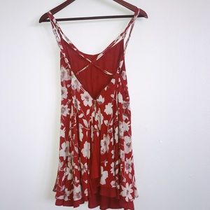 Red Floral Dress